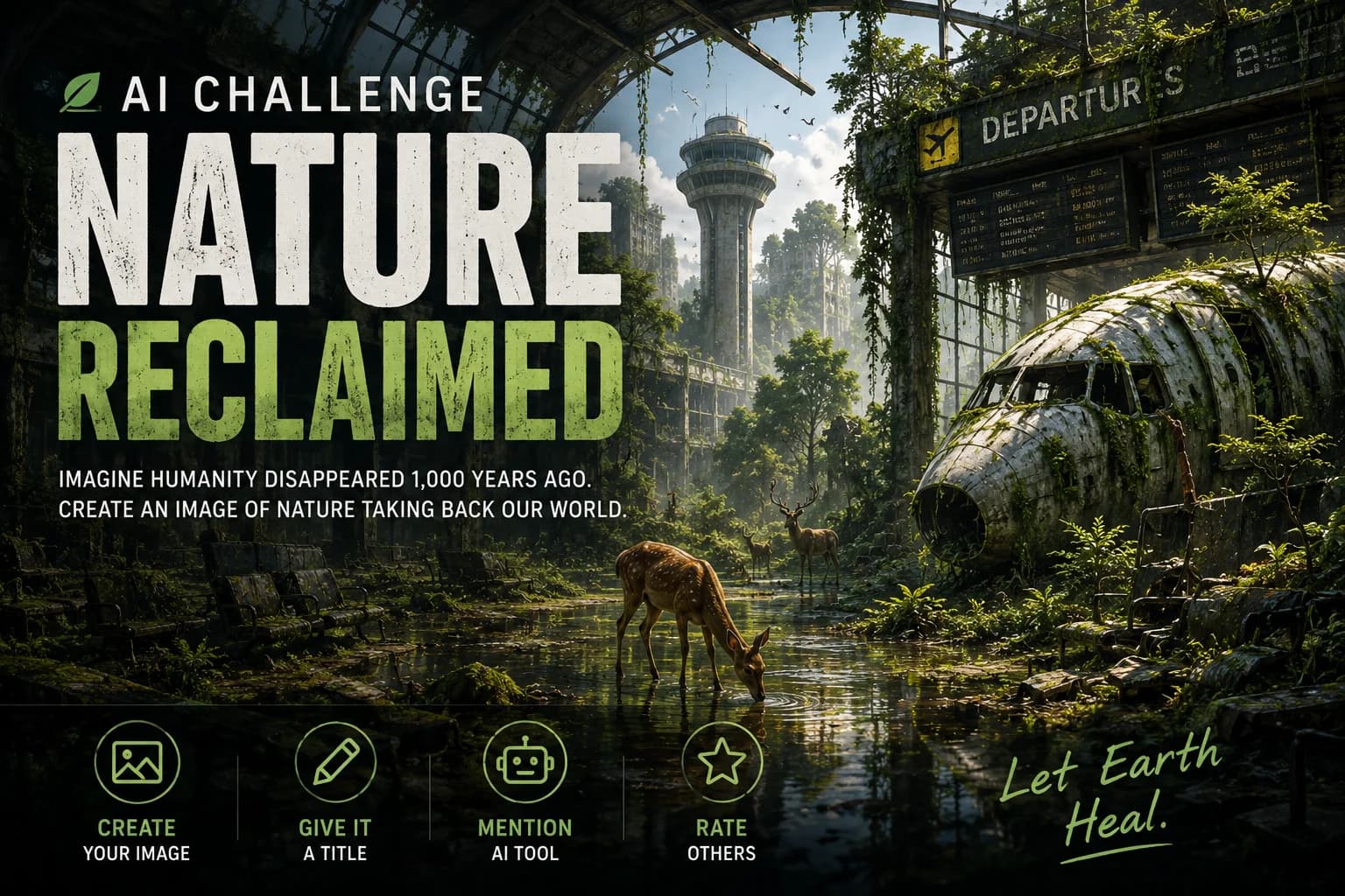 AI Creator Challenge #4 Nature reclaimed