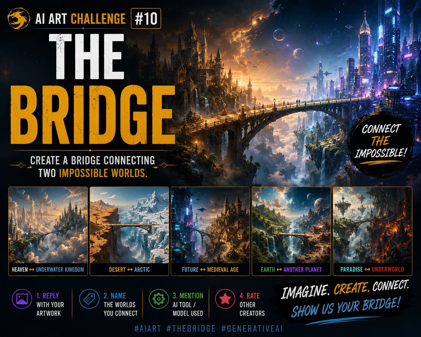 AI ART CHALLENGE #10 — "THE BRIDGE"